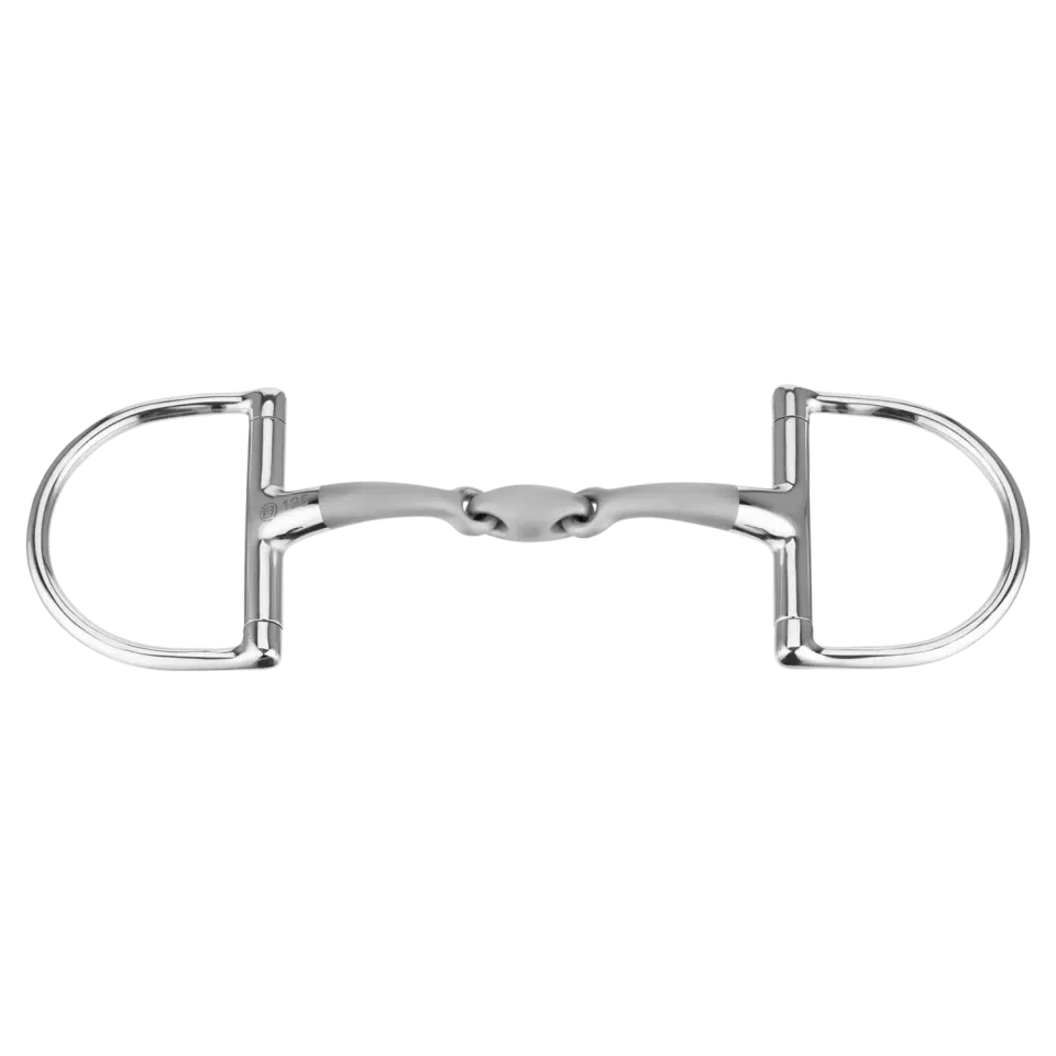 Herm Sprenger Satinox D-Ring bit dubbel gebroken 125mm 14mm