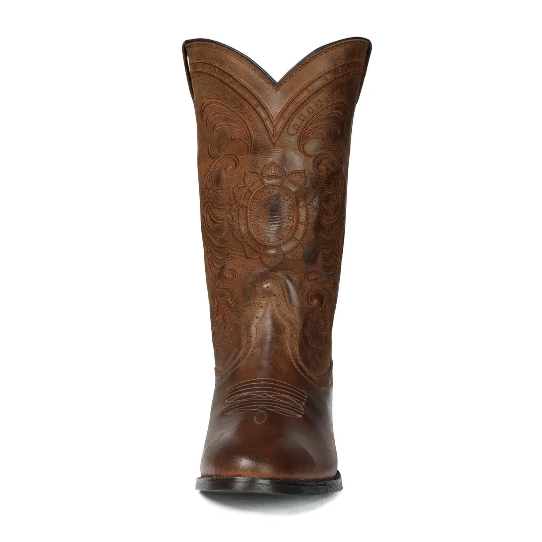 TuffRider Daisey dames western laars Distressed Brown leer