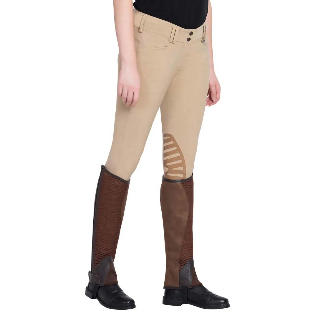 TuffRider Air Mesh half chaps zwart wasbaar