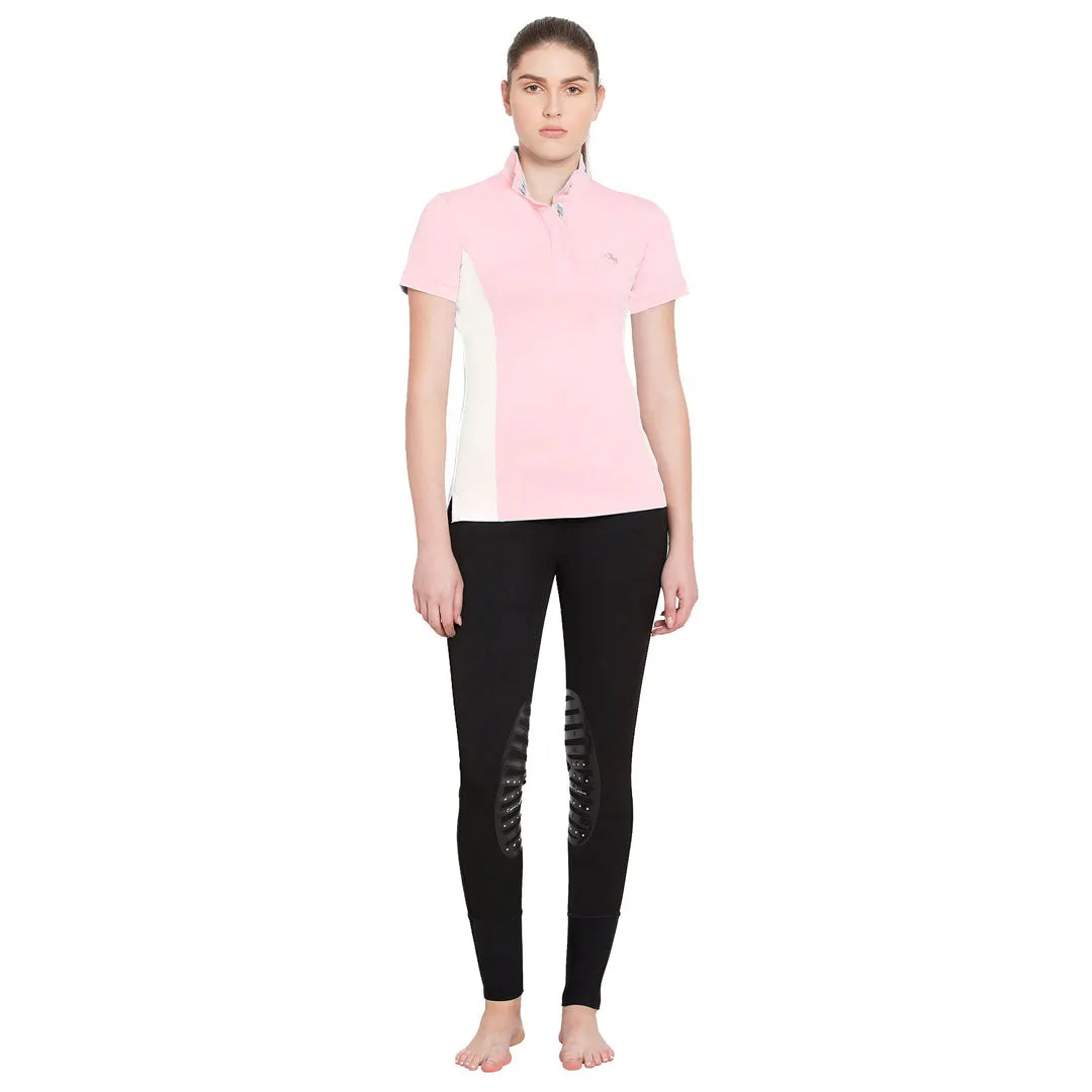 Equine Couture Cara wedstrijdshirt korte mouw wit koelstretch
