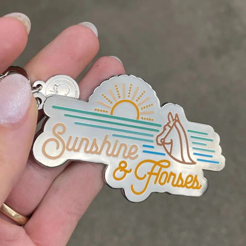 Dapplebay Sunshine & Horses sleutelhanger bedel cadeau
