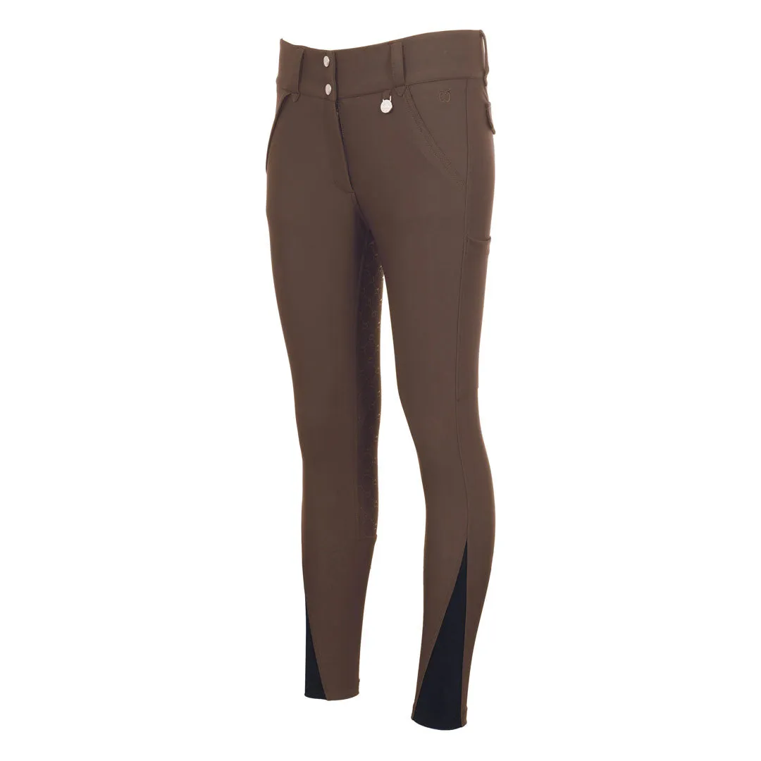 Dapplebay Sport rijbroek full seat Chestnut compressie 34