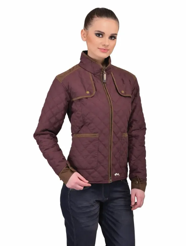 Equine Couture Cory jas olijf dames 3XL gewatteerd