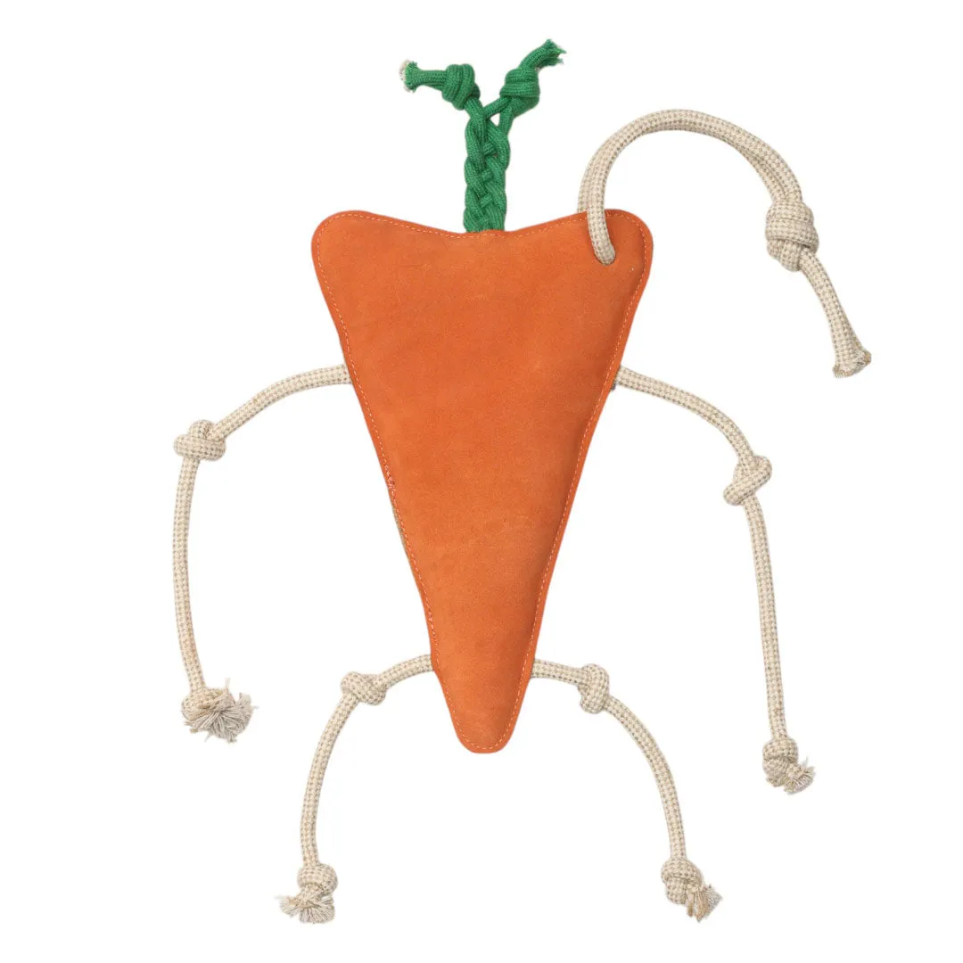TuffRider Happy Carrot paardenspeeltje oranje STD suède