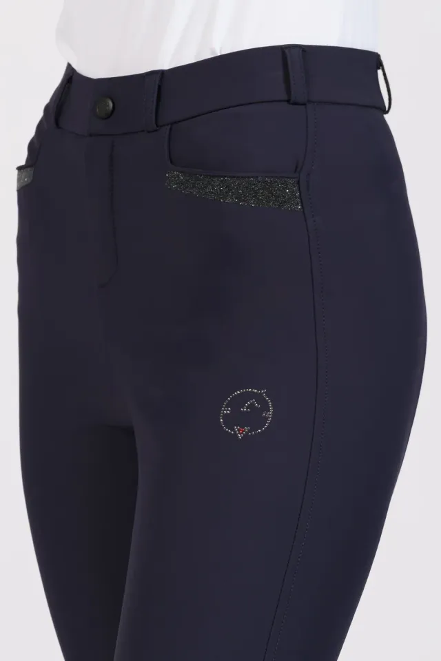 Vestrum Antilia rijbroek dames kniegrip marineblauw