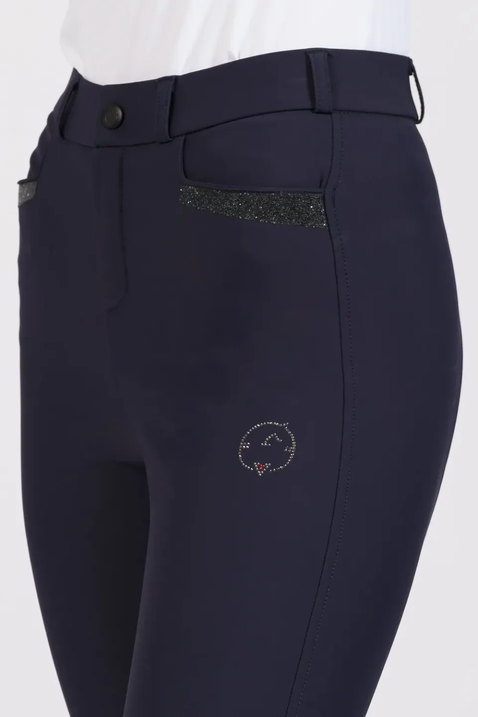 Vestrum Antilia rijbroek dames kniegrip marineblauw
