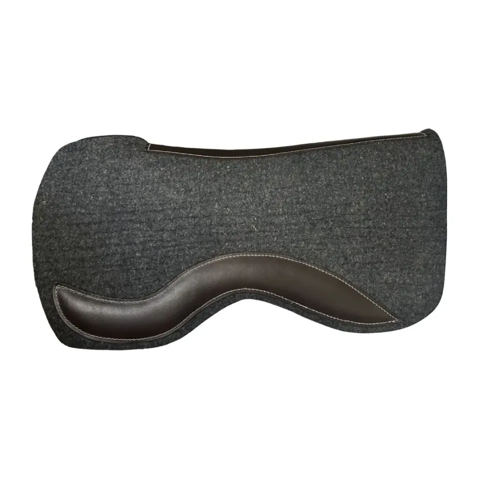 TuffRider Resonant zadelpad wolvilt 32x32 charcoal