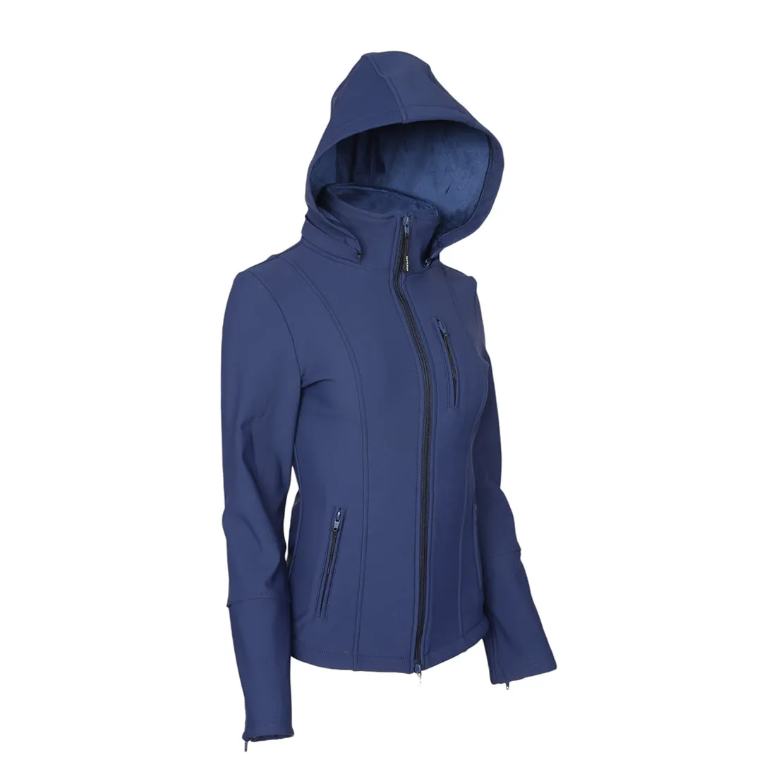 Dapplebay Everyday softshell jas navy fleece afneembare kap