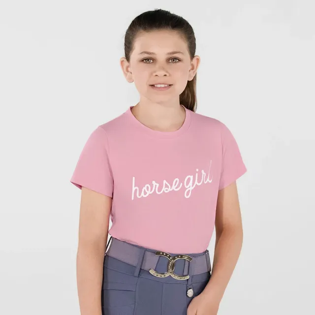 Dapplebay Horse Girl kinder t-shirt Ballet Pink katoen