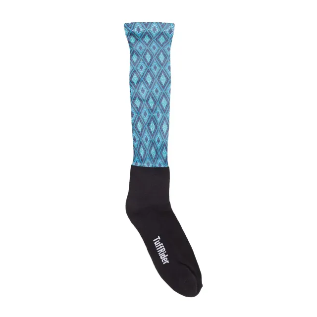 TuffRider Artemis rijsokken blauw knie bamboe standaard