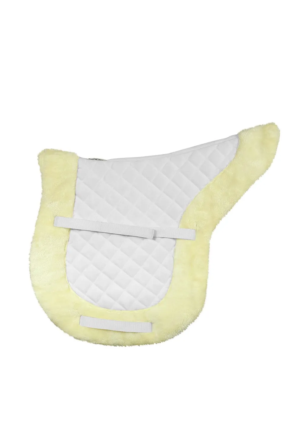 TuffRider Sherpa Shaped zadelpad wit bont