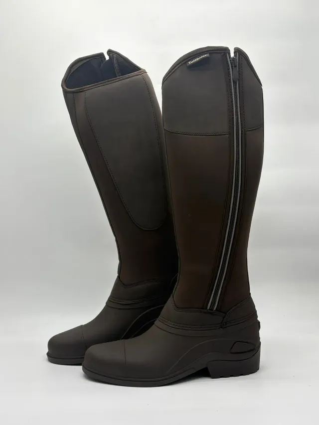TuffRider Side Zip winterrijlaarzen bruin waterdicht