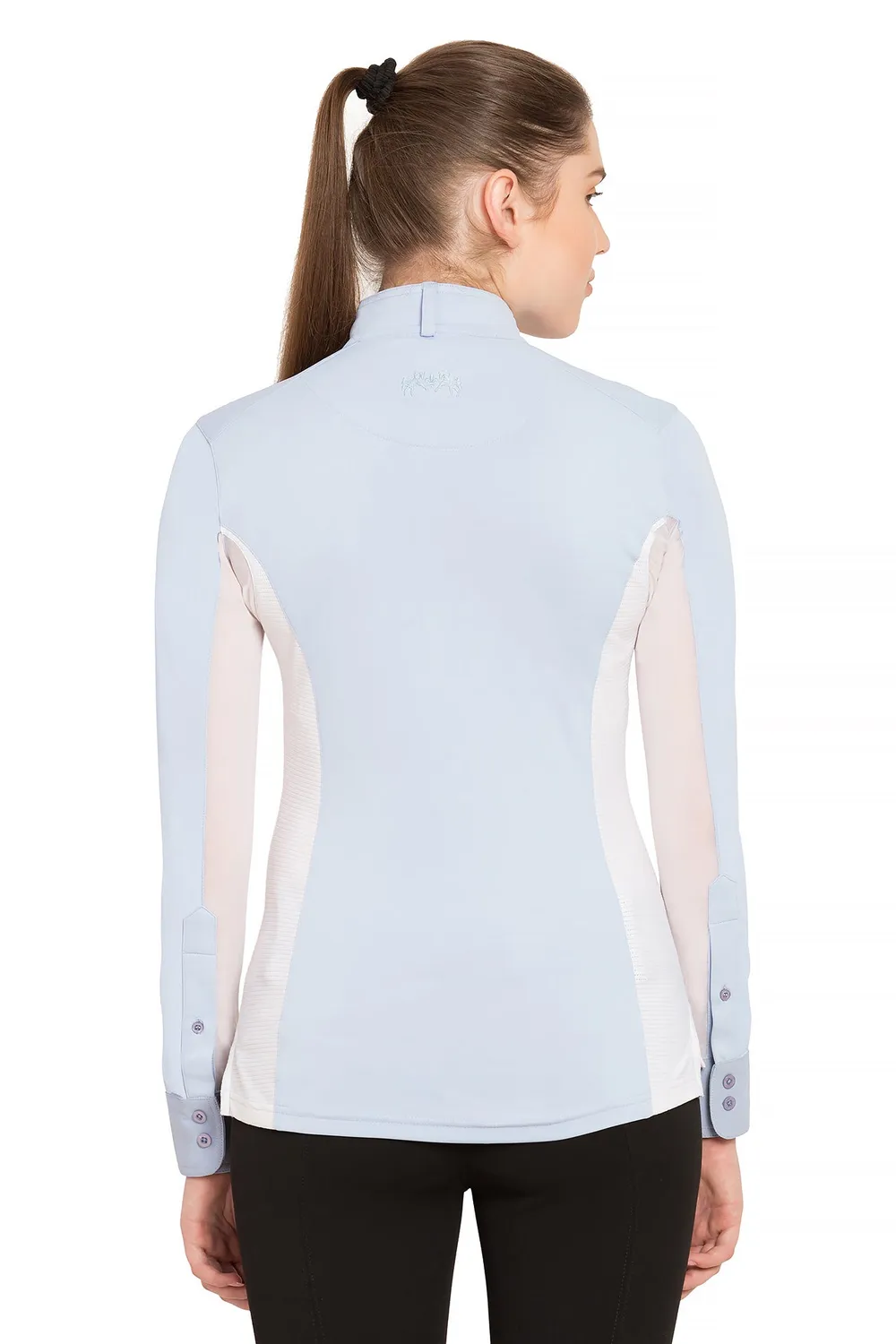 Equine Couture Cara Long Sleeve wedstrijdshirt wit