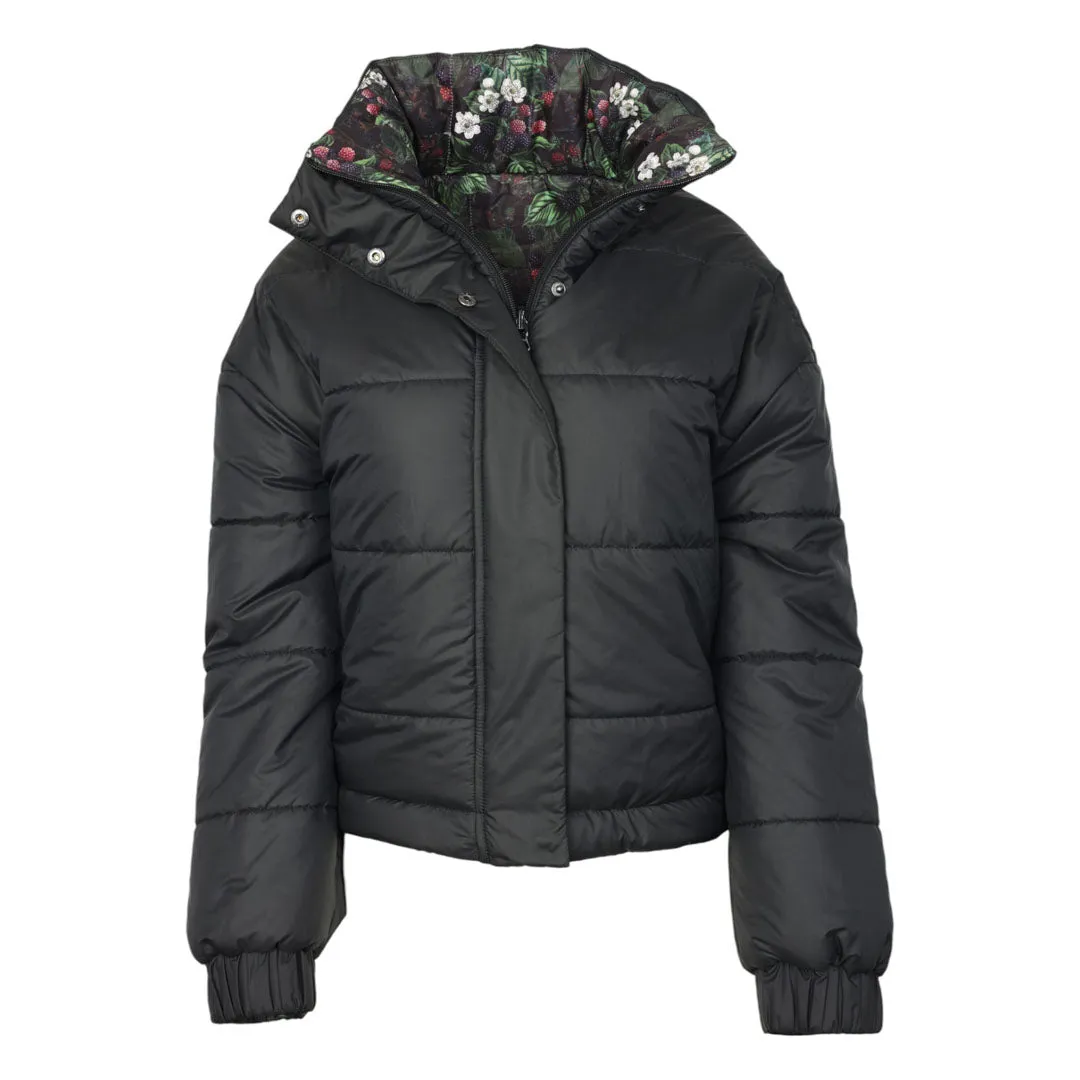 Dapplebay Reversible puffer winterjas Navy Black omkeer