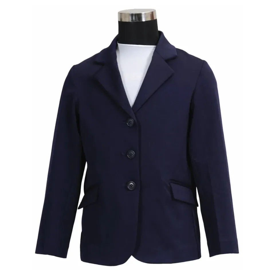Equine Couture Raleigh kinder wedstrijdjasje navy stretch