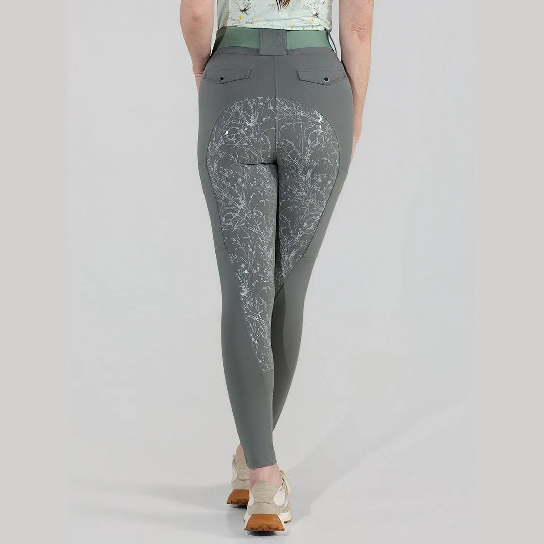 Dapplebay Dragonfly Meadow rijbroek graphite M silicone