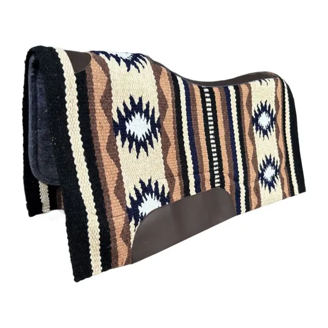 TuffRider Medallion Western zadelpad indigo 34x36 wolmix