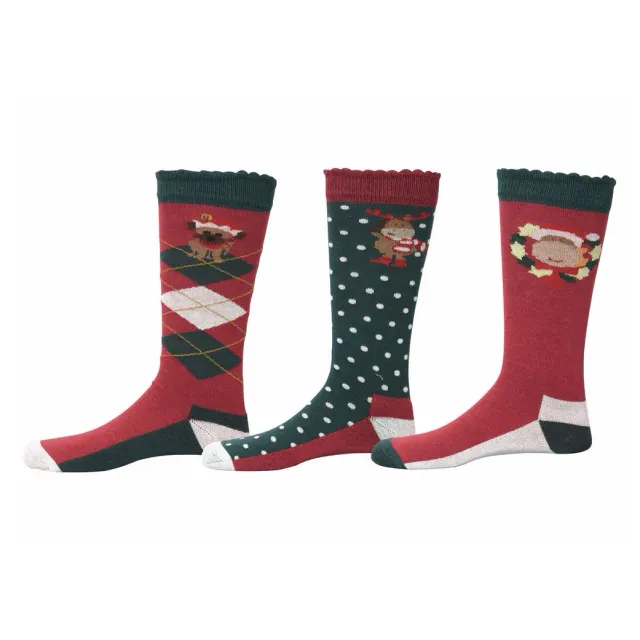 TuffRider Holly kindersokken 3-pack bamboe