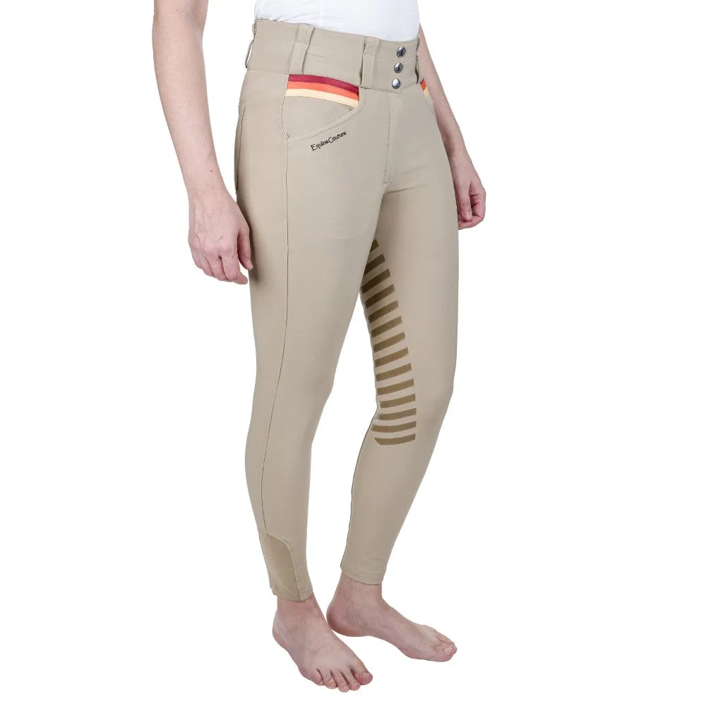 Equine Couture Gradient rijbroek White-Blue streep