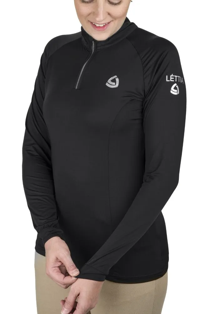 Lettia Shadow dames zonneshirt UPF50+ quarter-zip