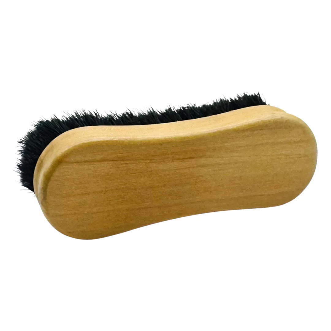 TuffRider Stiff Face gezichtsborstel zwart houten greep