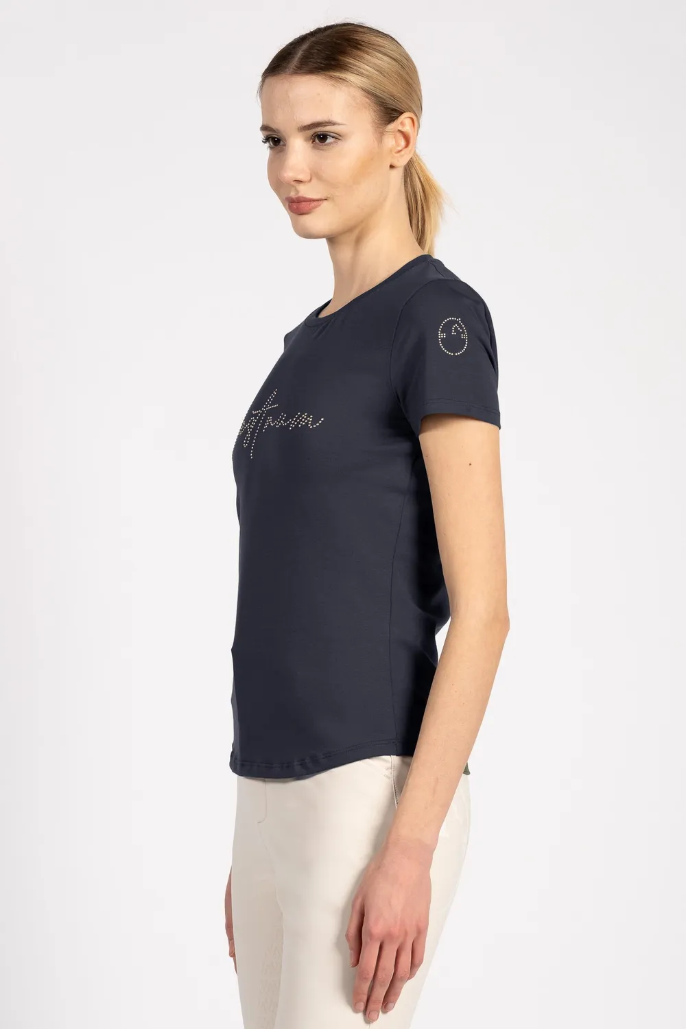Vestrum Chantilly T-shirt dames wit strass