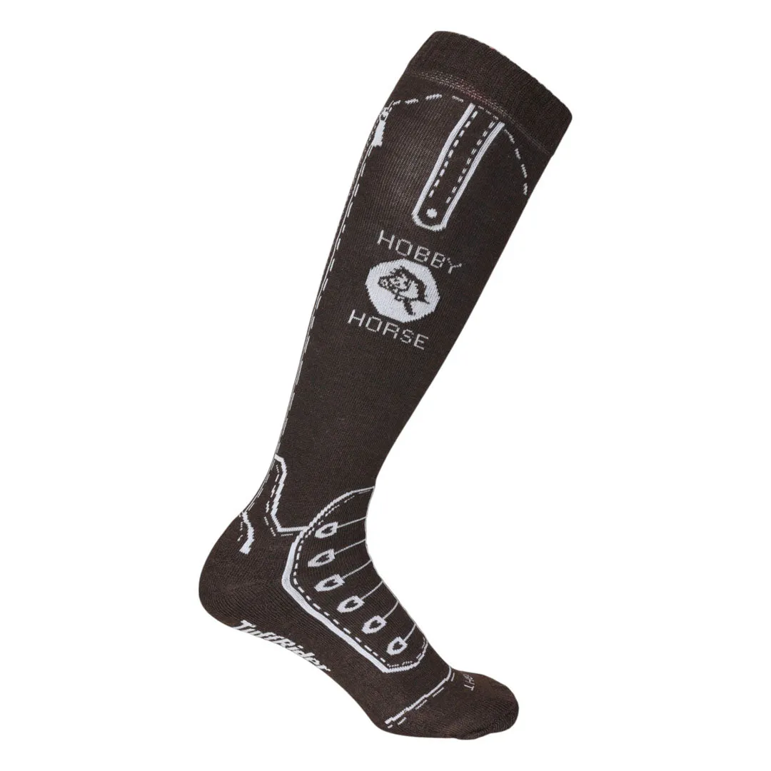 TuffRider Hobby Horse Cotton Competition dames sokken zwart katoen