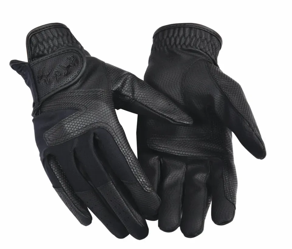 Equine Couture Ladies Stretch Show rijhandschoenen zwart ademend