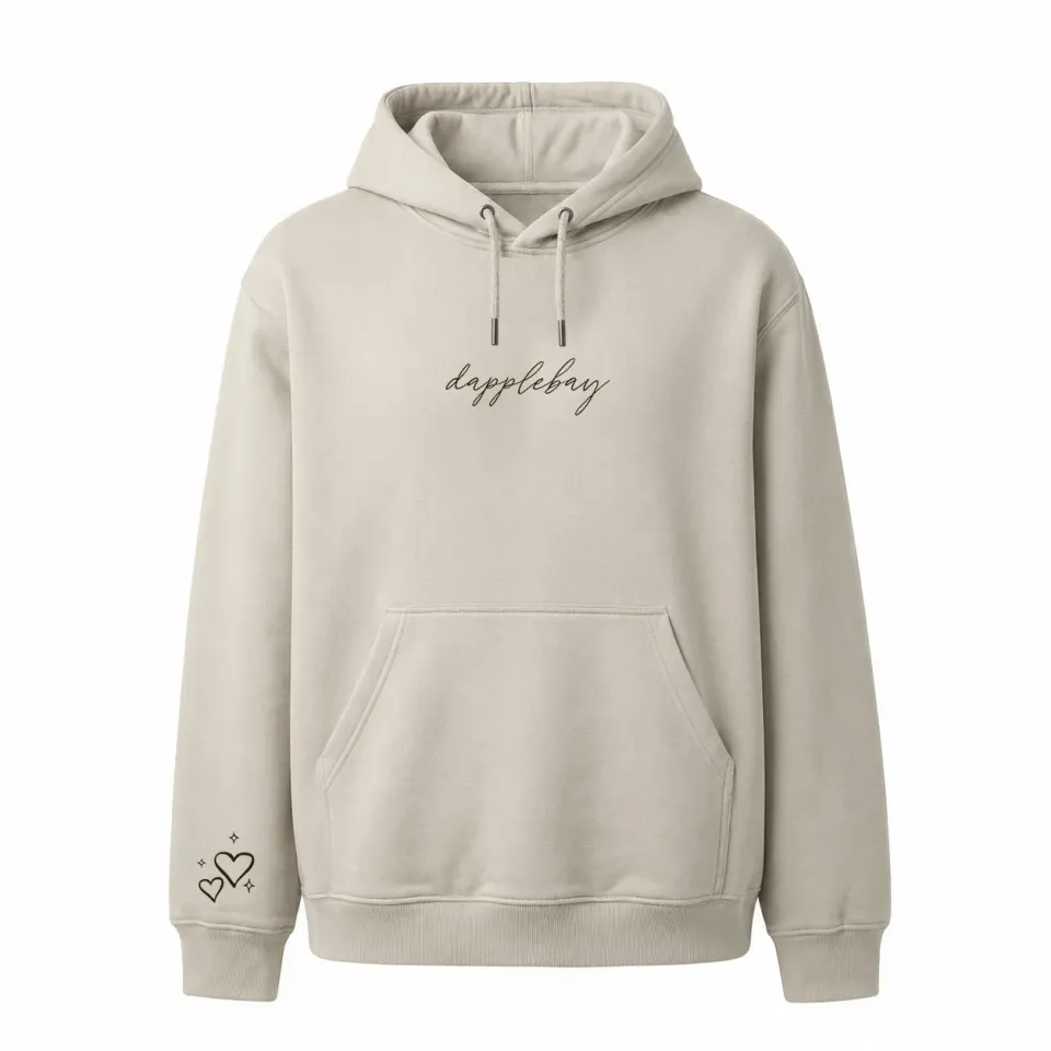 Dapplebay Tarot hoodie Buff geborduurd middelzwaar