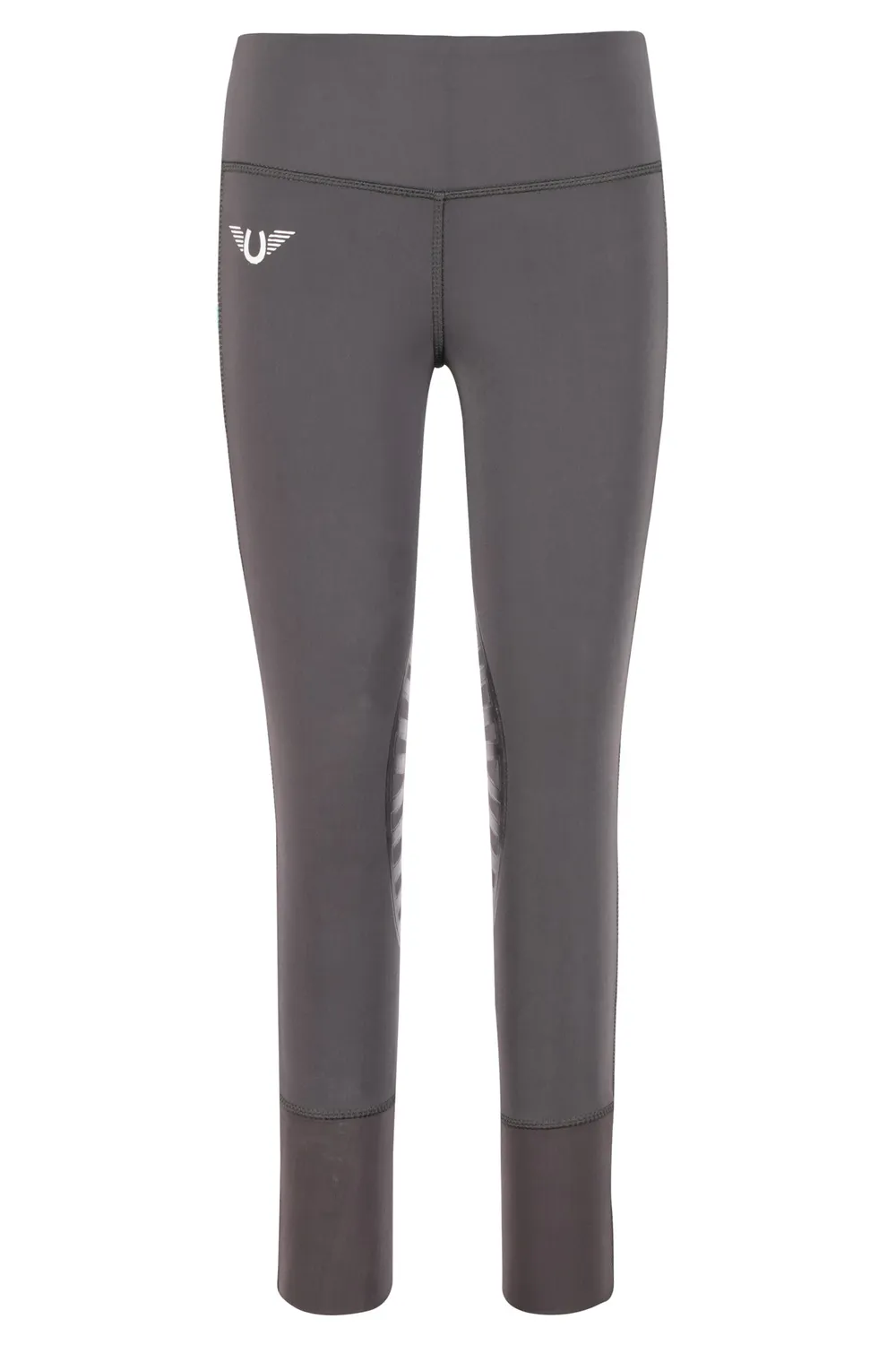 TuffRider Athena EquiCool rijtights charcoal orange kinderen