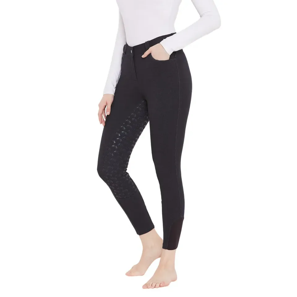 Equine Couture Heather Silicone rijbroek zwart full seat