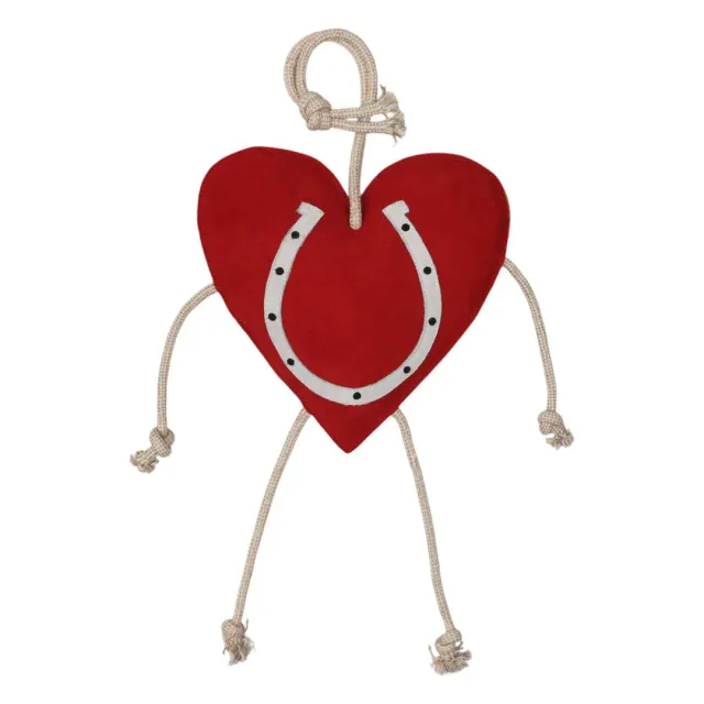 TuffRider Heart paardenspeelgoed rood STD suède