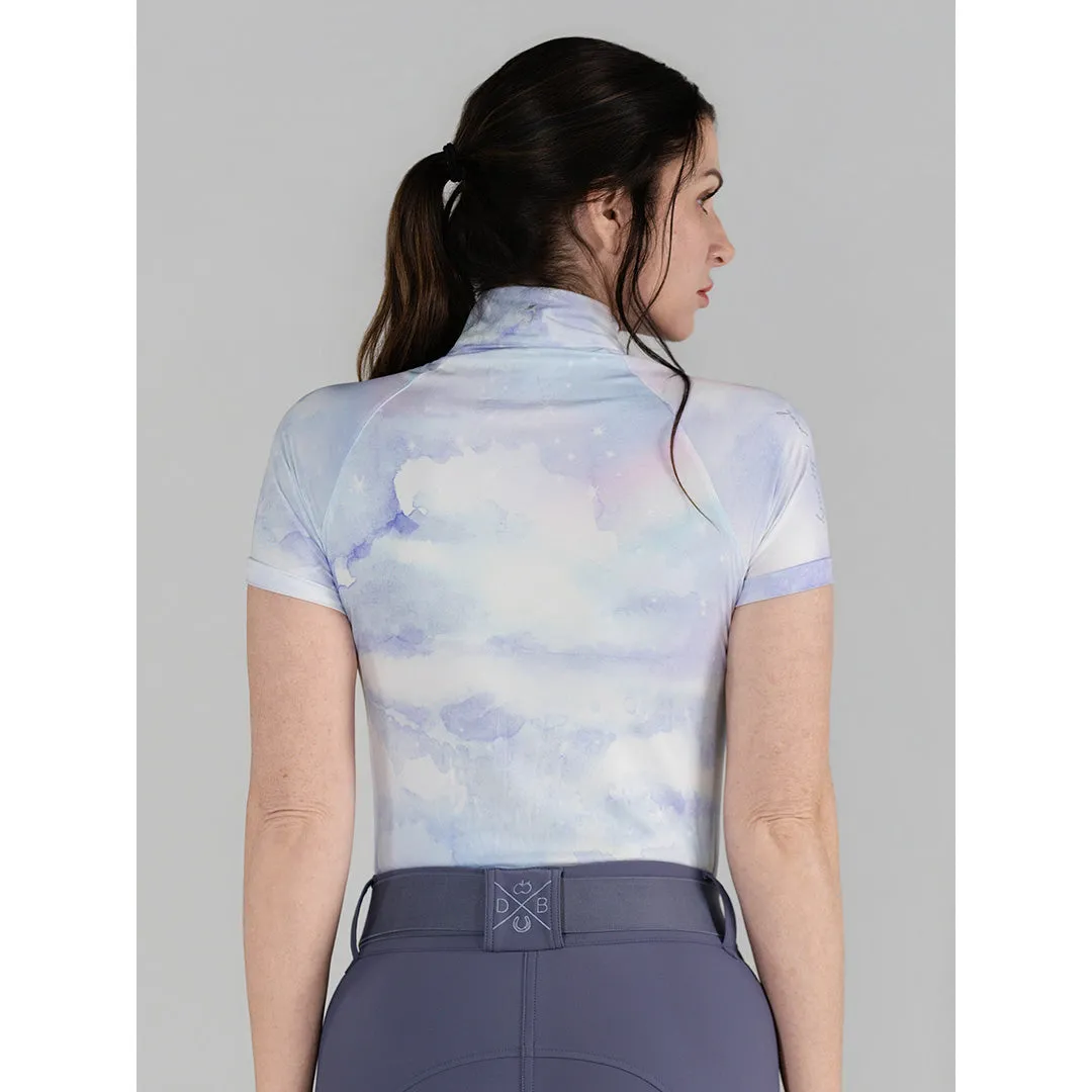 Dapplebay Opalite Skies 1/4 Zip rijshirt korte mouw STD koel