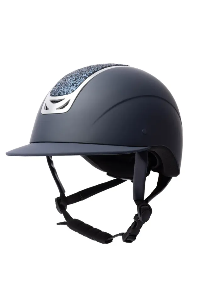 Horze Arix II rijhelm kristallen blauw 52-54