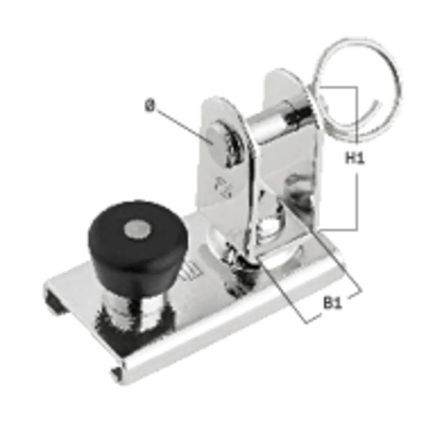 HS Sprenger Genuaslede U-Wervel voor Rail 20x3mm