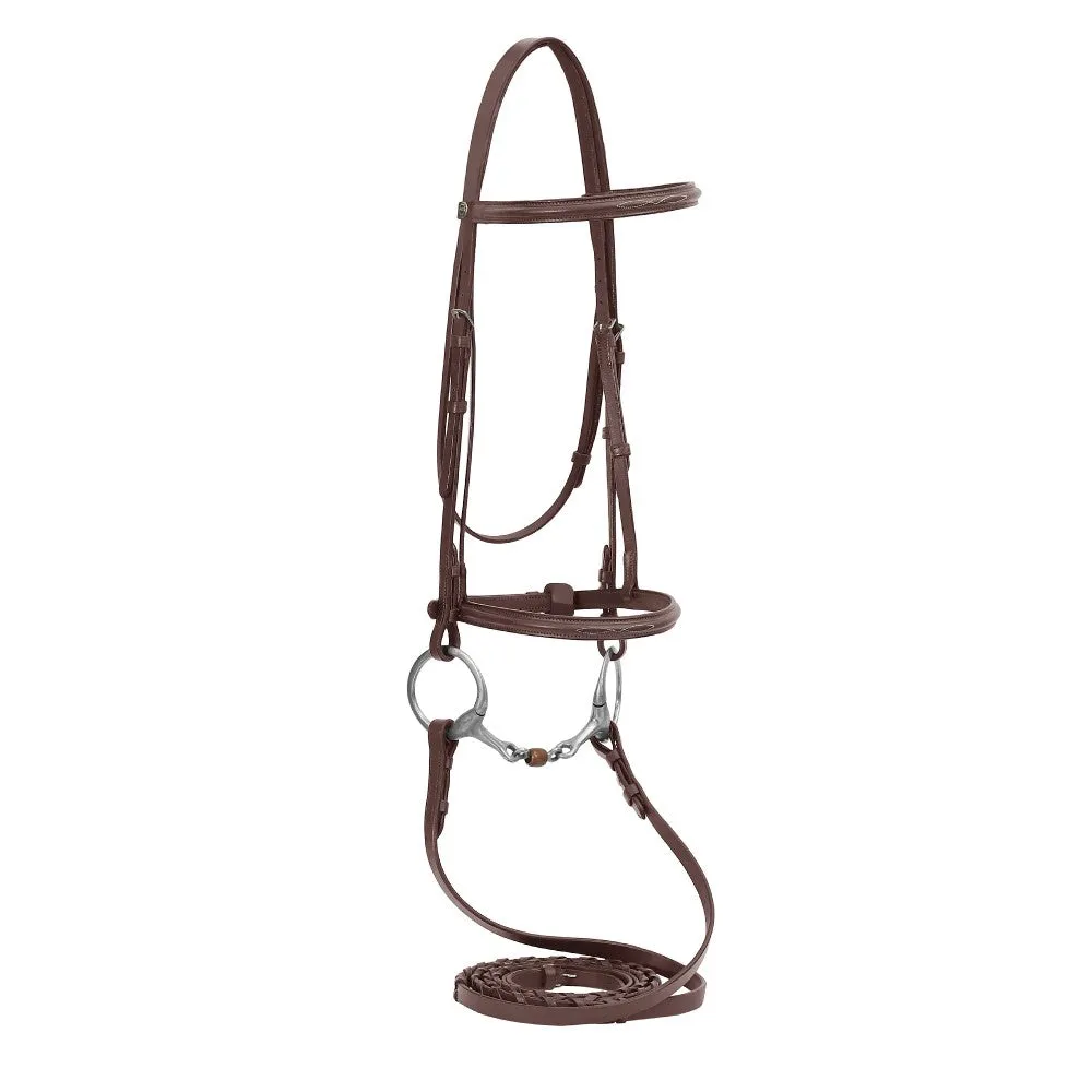 Henri de Rivel Advantage Fancy Raised rijhoofdstel havana
