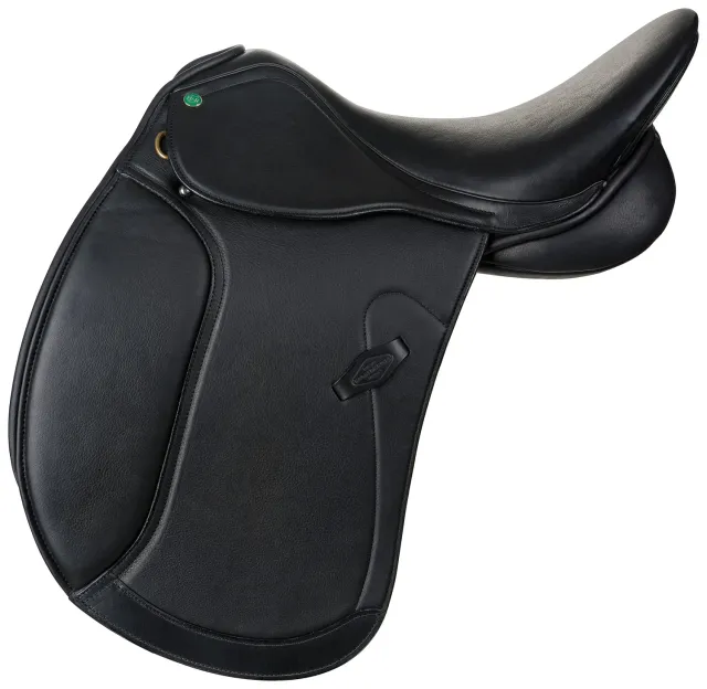 Henri de Rivel Dresseur IGP dressuurzadel zwart grip-leer
