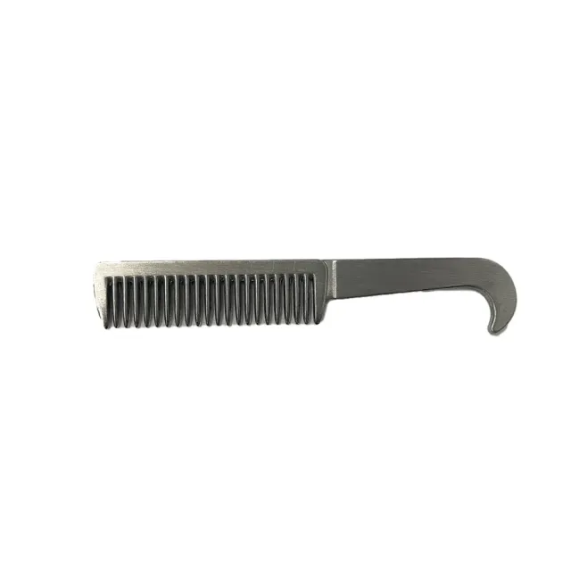 TuffRider Aluminium manenkam 6 1/2 met greep zilver