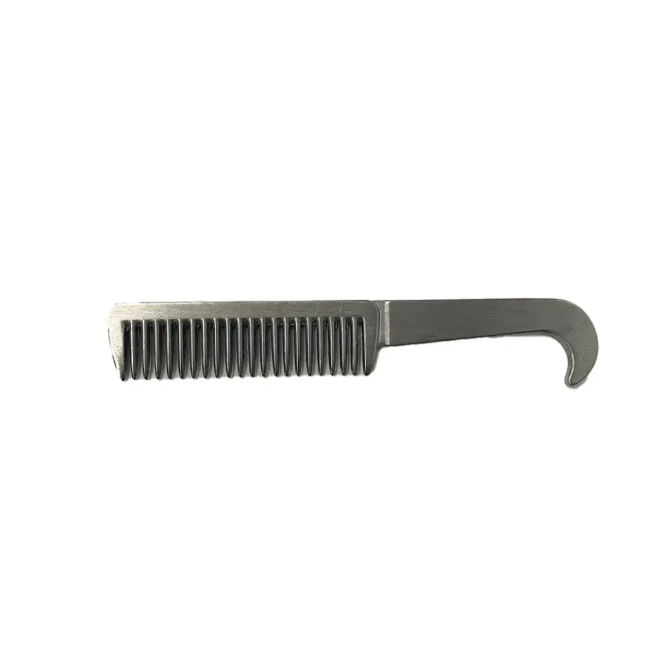 TuffRider Aluminium manenkam 6 1/2 met greep zilver