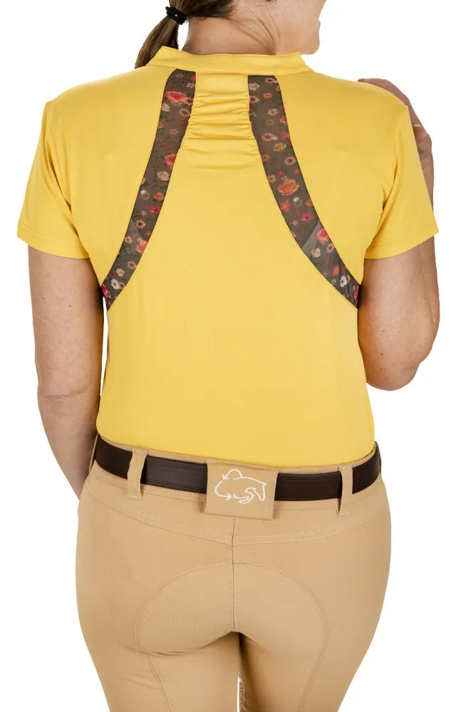 Equine Couture EcoRider Thea sportshirt marigold mesh