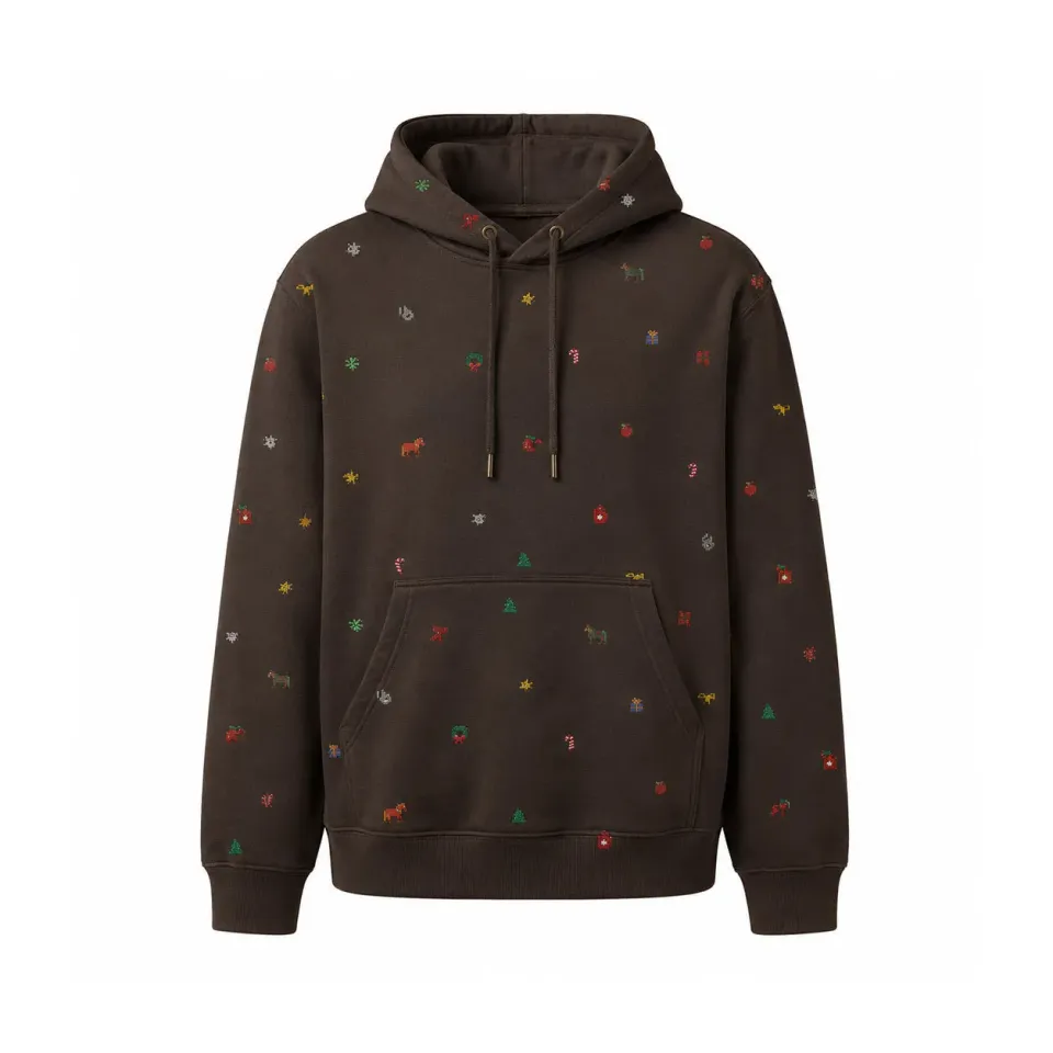 Dapplebay Holiday Charms Hoodie Kids Dark Bay 8-9