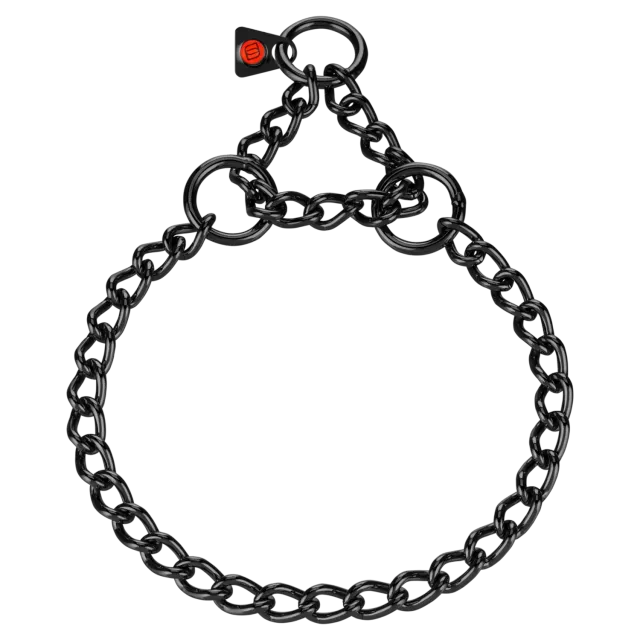 Herm Sprenger Halsketting Zwart 3,0mm 45cm slipketting