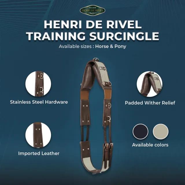 Henri de Rivel Training surcingle leer paard pony