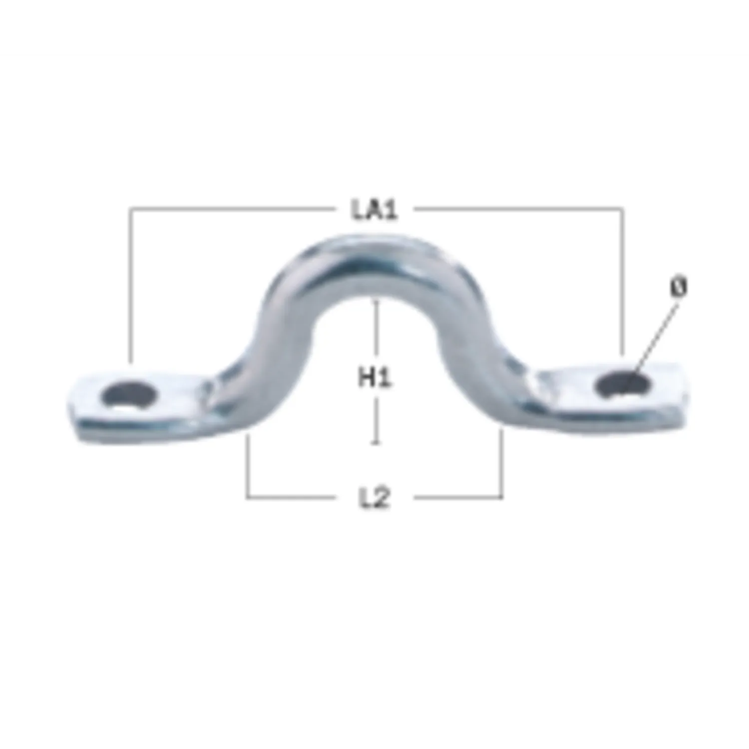 Herm Sprenger fenderoog rvs 32 mm gat 3,2 mm