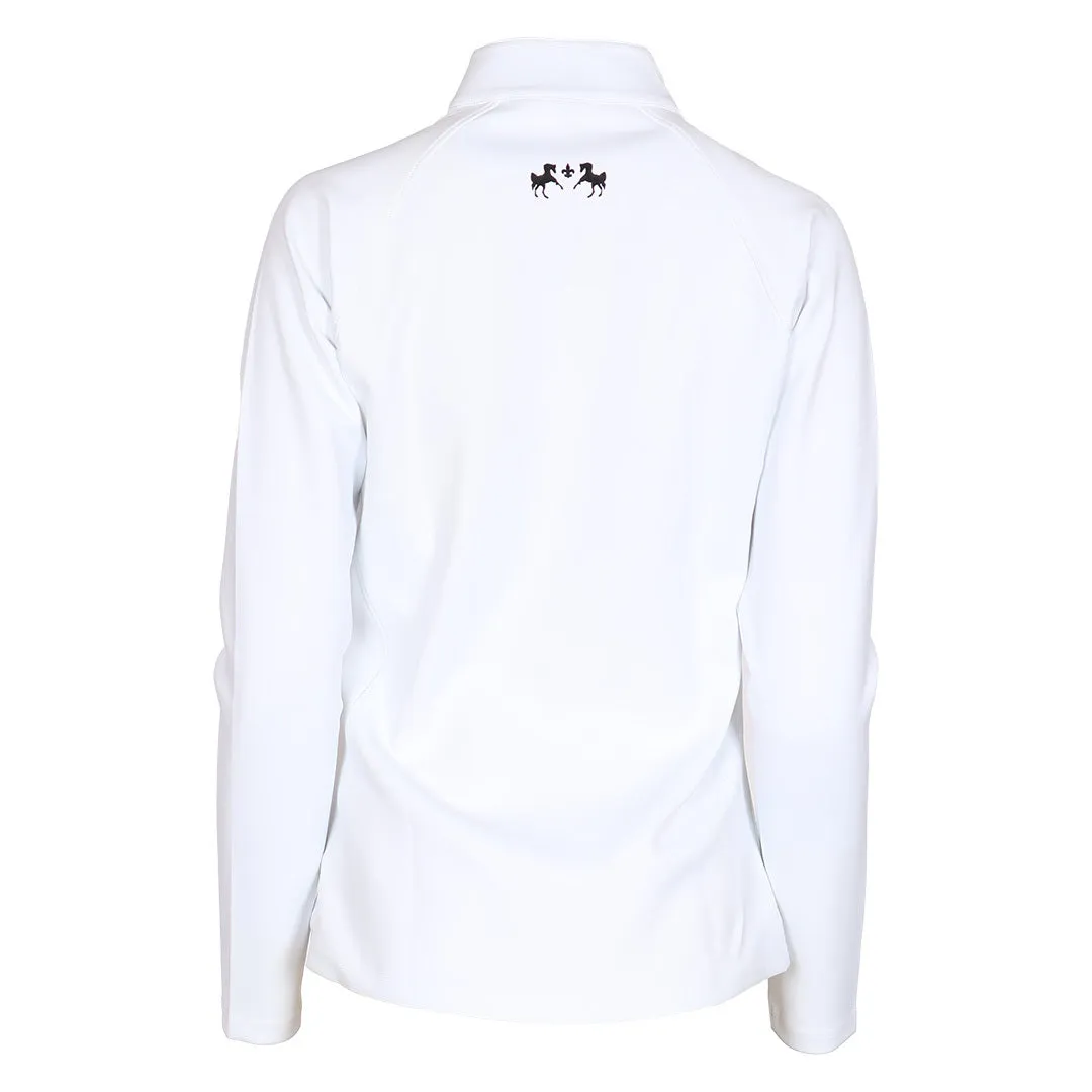 Equine Couture Winter Show Shirt wedstrijdshirt wit stretch