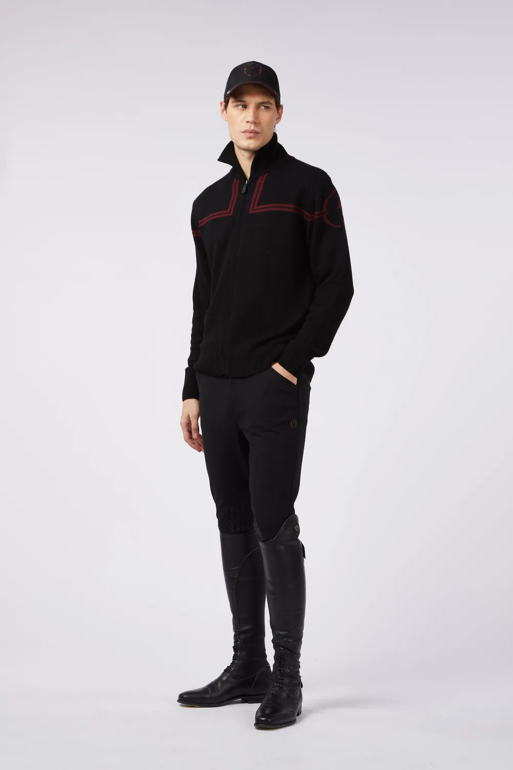Vestrum Tournai Coltrui Heren Wol Cashmere Rits