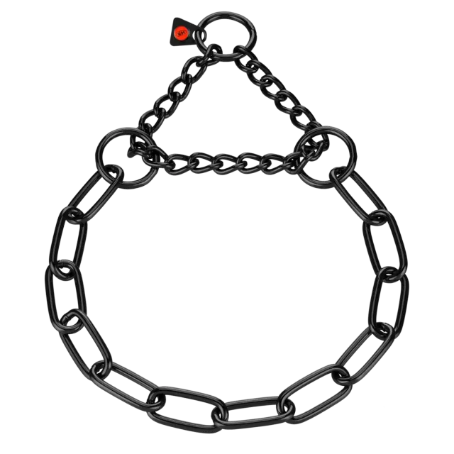 Herm Sprenger Halsketting Trekbegrenzing Hond 4,0 mm Zwart RVS