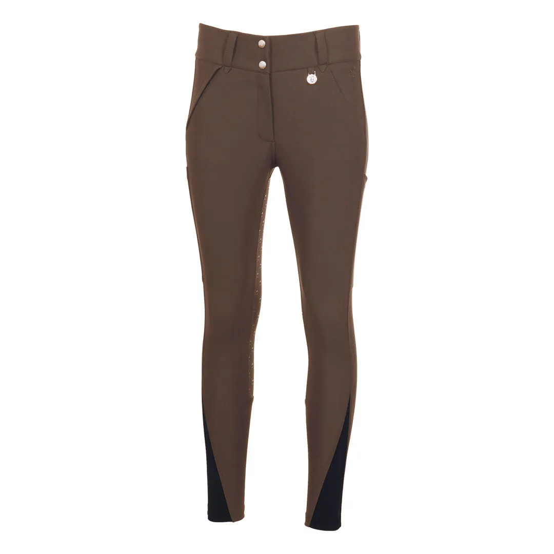 Dapplebay Sport rijbroek full seat Chestnut compressie 34