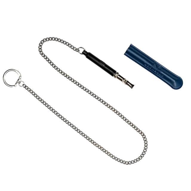 Herm Sprenger hondenfluit stil met etui en ketting