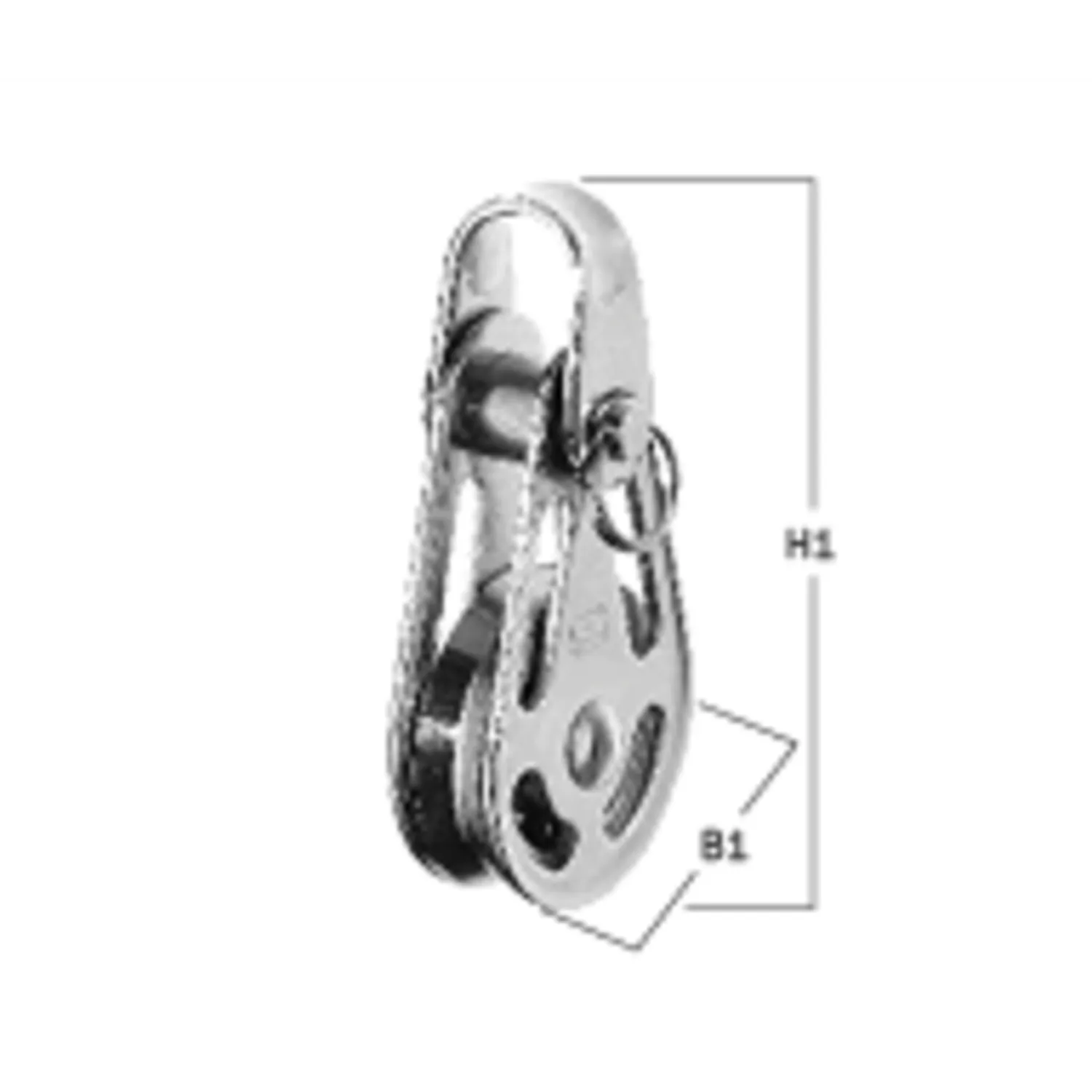 Sprenger High Load blok 3-5 mm enkel met beugel